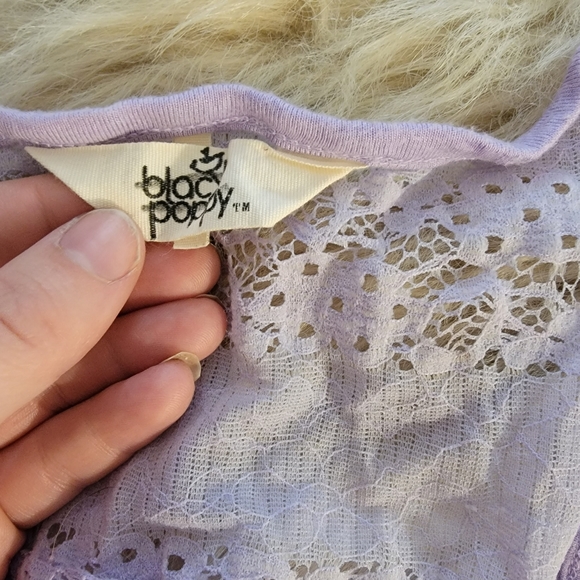 Lilac Lace Back Tank - Picture 2 of 5